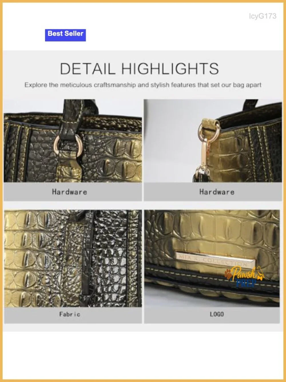 Vegan Leather Crocodile Embossed Satchel Crossbody Tote Purse Women